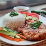 Broken Rice with Grilled Pork Chop