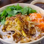 Dry Pho (Beef or Chicken, pickled vegetables, herbs, peanuts)